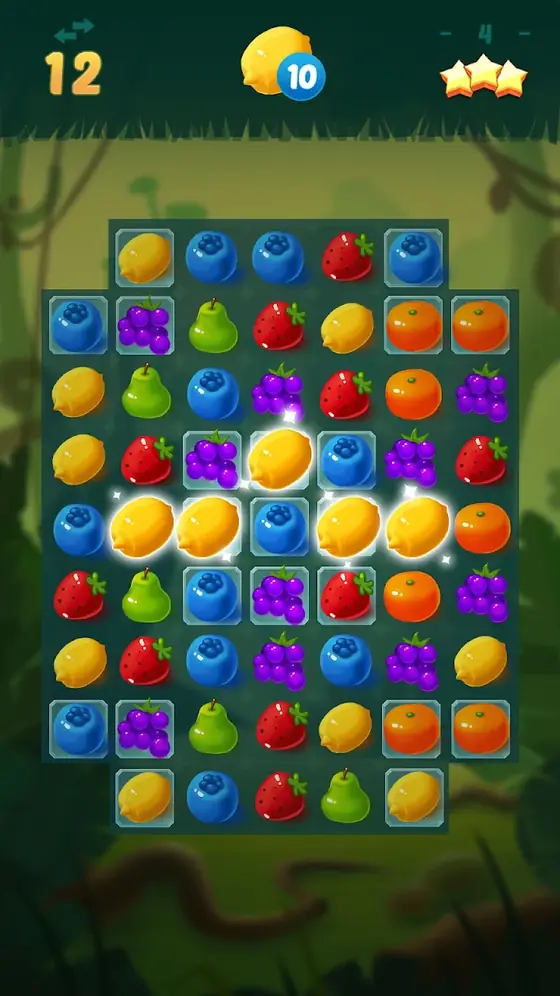 Schermata di gioco di Sweet Fruit Candy